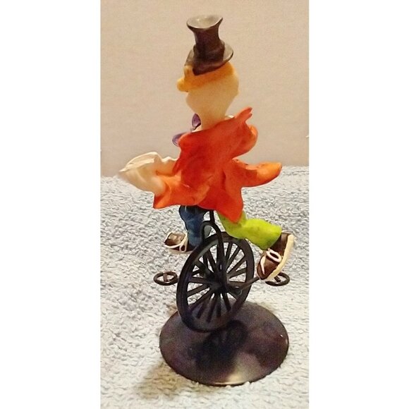 Colorful Circus Clown On Unicycle Figurine With Playing Cards - K's Collection - Picture 8 of 15